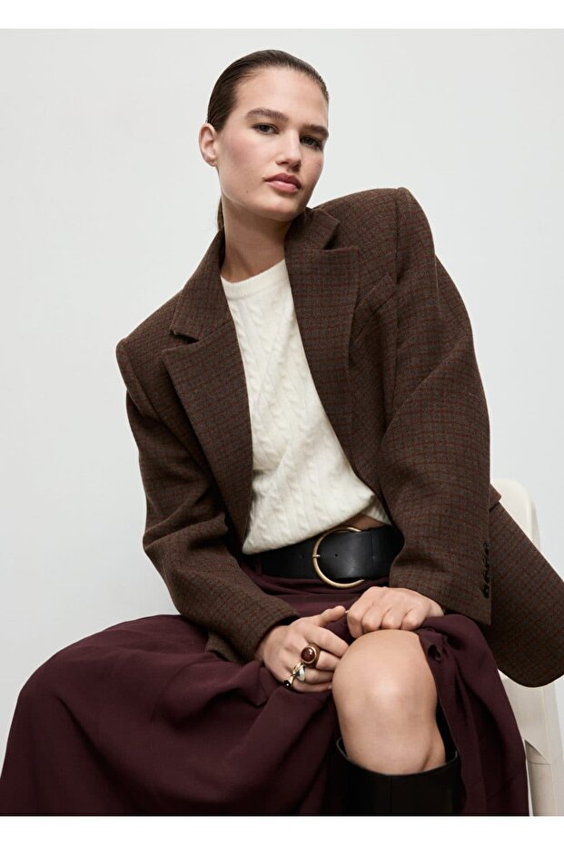 Kısa kollu triko kazak - 8