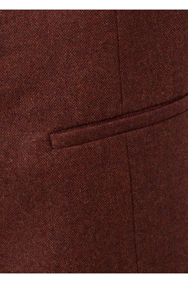 Yün karışımlı düğmeli yelek - 6