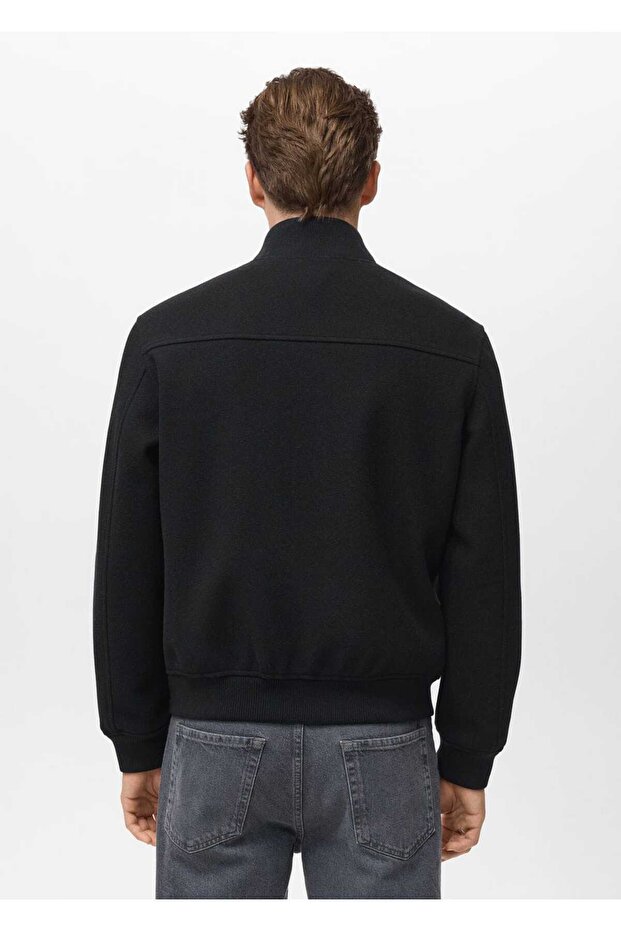 Fermuarlı bomber ceket - 4