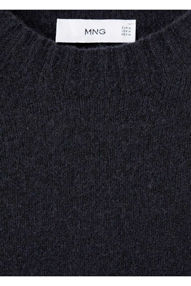 Yün karışımlı triko kazak - 6