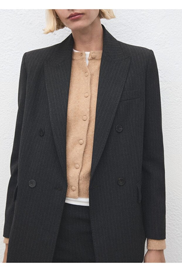 Triko düğmeli hırka - 7