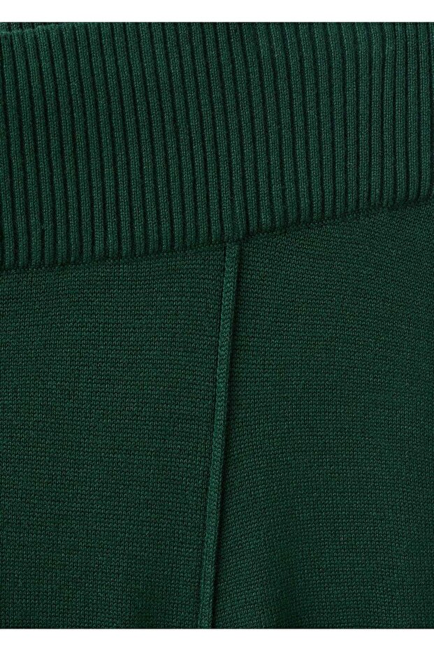 Dikiş detaylı triko pantolon - 7