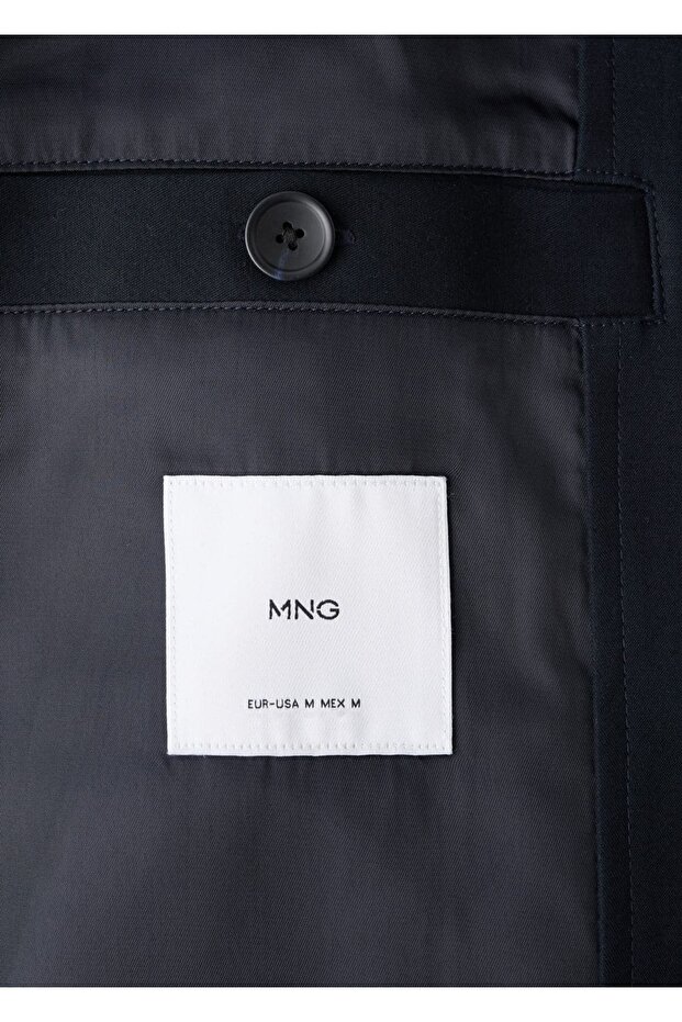 Kapüşonlu yün palto - 6