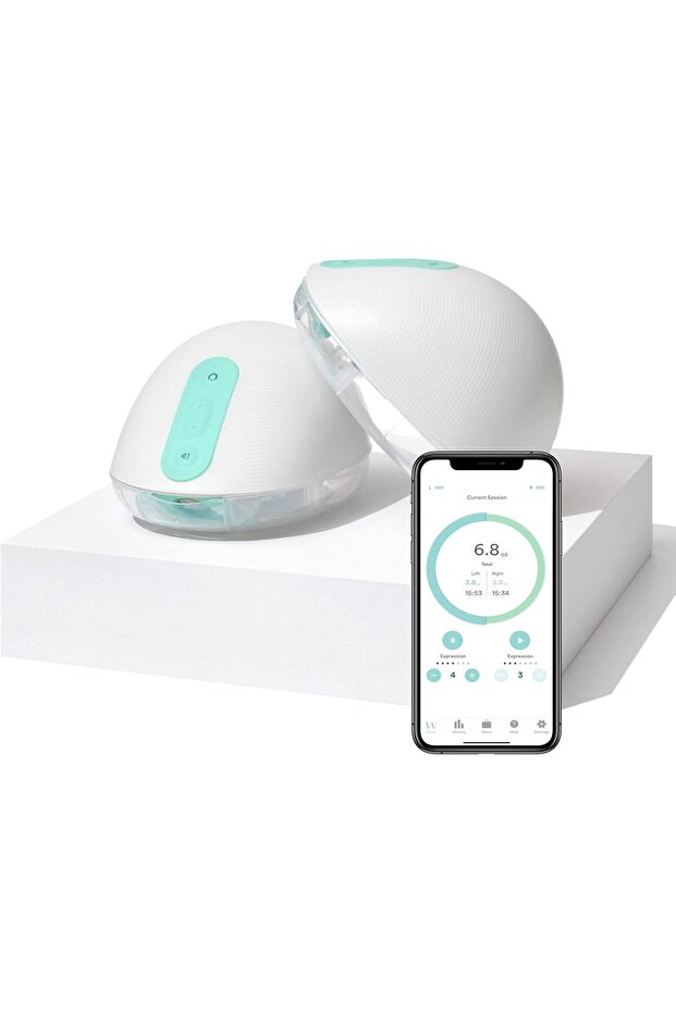 Quiet & Hands-Free, Portable, in-Bra Double Electric Wearable Breast Pump with App (27mm)