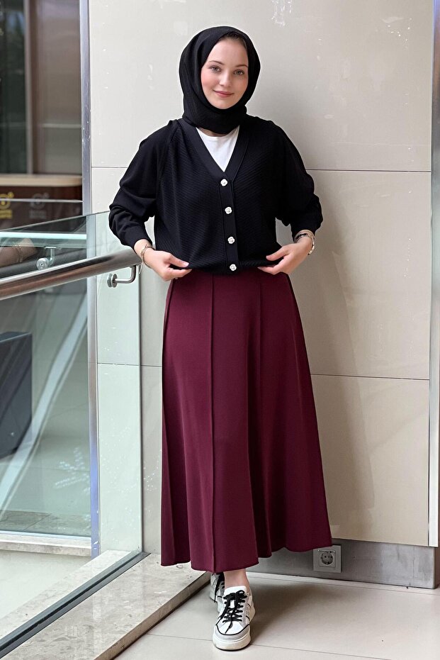 Sentez Safir Parçalı Çan Etek - 1