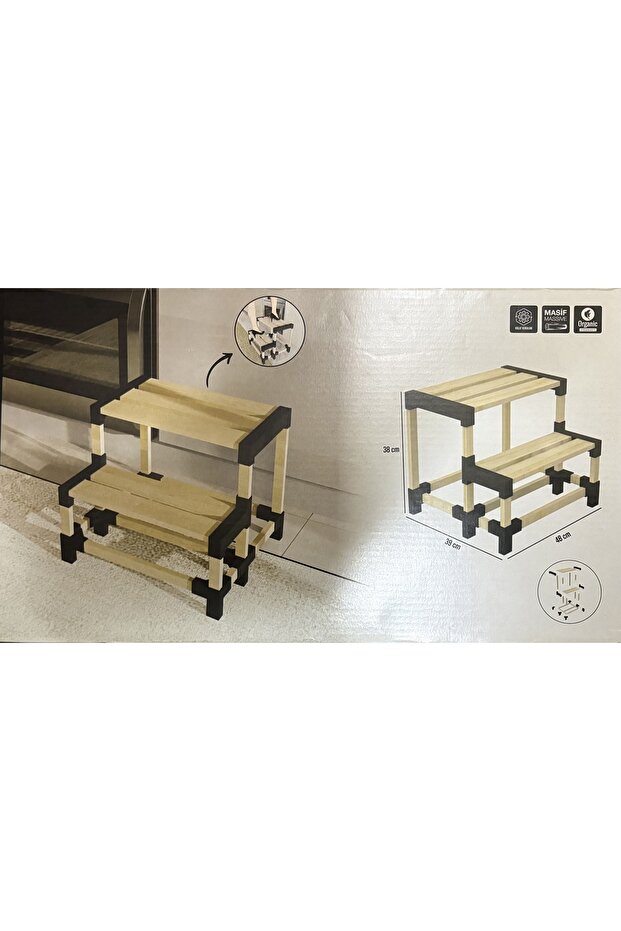 Basamaklı Ahşap Merdiven - 1