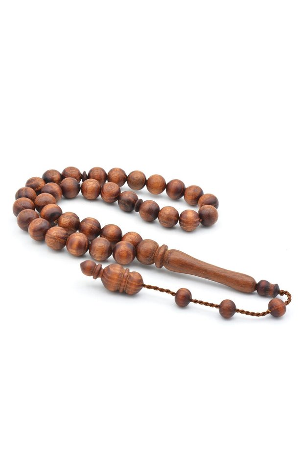 Mastercrafted Systematic Sphere Cut Acacia Wood Prayer Beads
