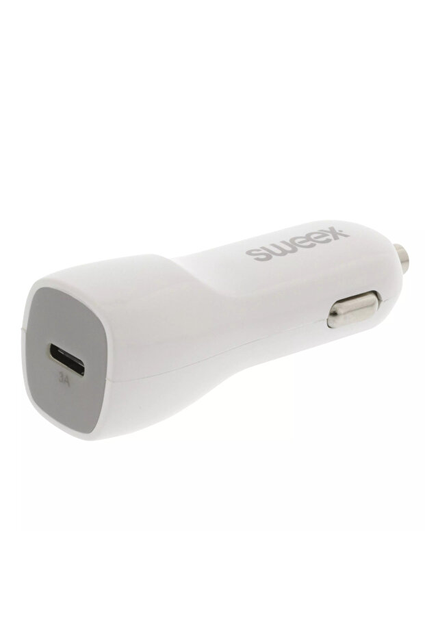Incarcator auto USB Type C 3A alb Sweex - 1