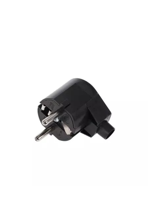 Schuko plug 90 WT-20 black Elgotech