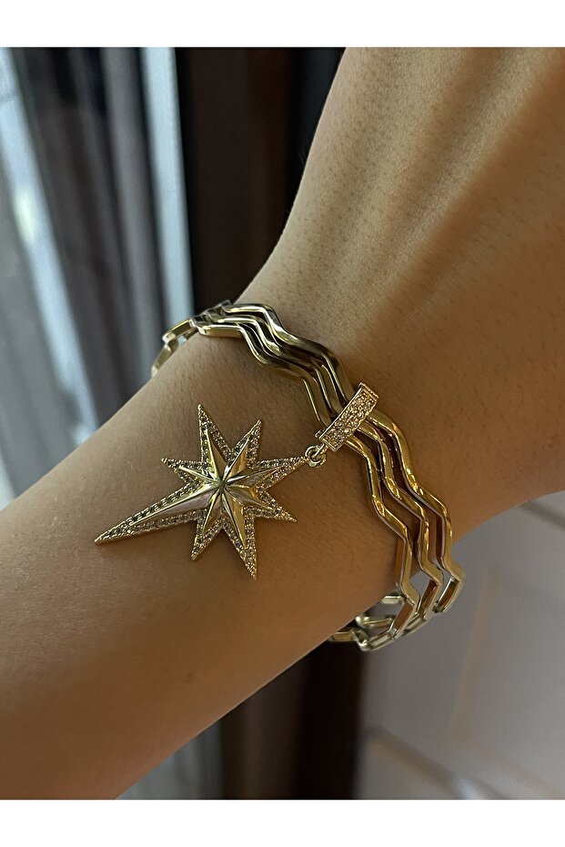 Charmlı Ajda Çelik Bilezik - 3