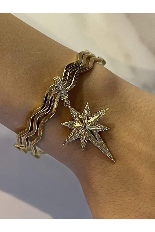 Charmlı Ajda Çelik Bilezik - 1