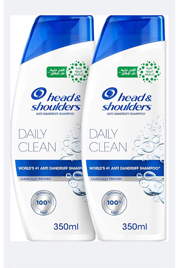 Head & Shoulders Daily Clean Anti-Dandruff Shampoo, with MaxFoam Technology 350ml+350ml - 1