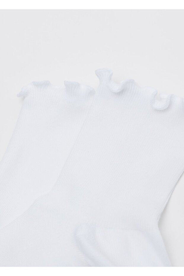 جوارب رومانسية ذات حواف مضلعة - 2