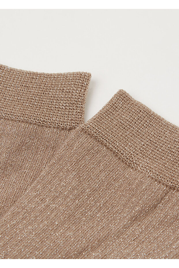 Simli Fitilli Çorap - 2