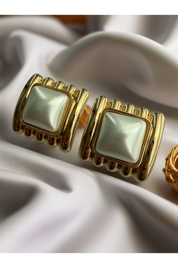 Mango beyaz taş küpe - 1