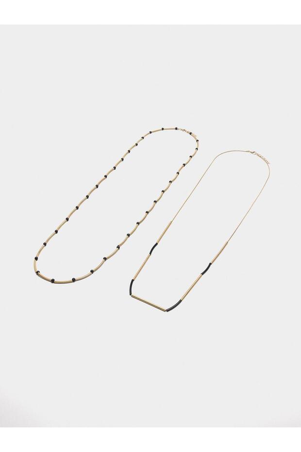 Resin Boncuklu Kolye - 3