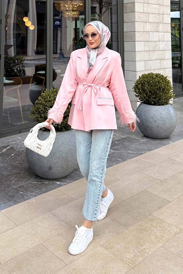 سترة مبطنة بالريش 32-3302 - 2