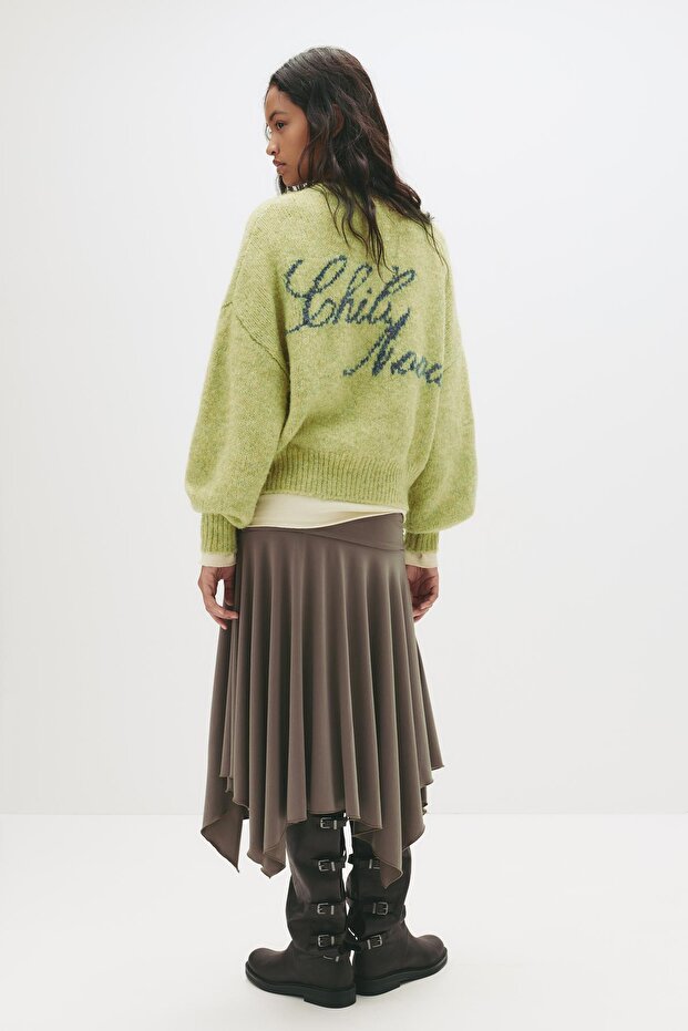 Burgu ipli örgü kazak - 4