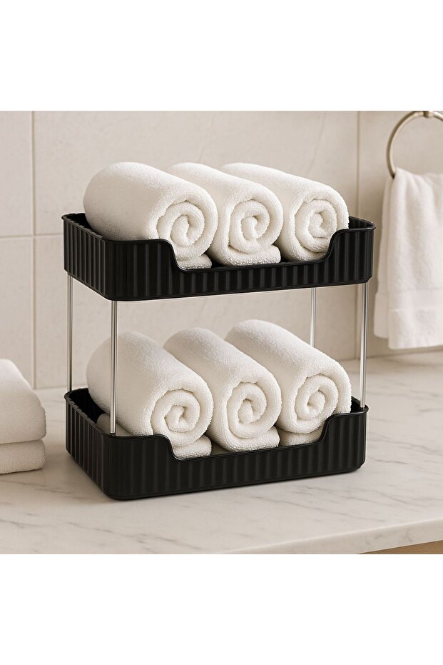 2 KATLI SİYAH ORGANİZER - 6