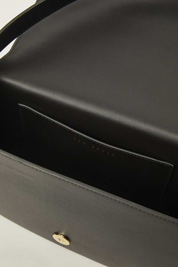 Geantă de umăr cu piele simplă - 4