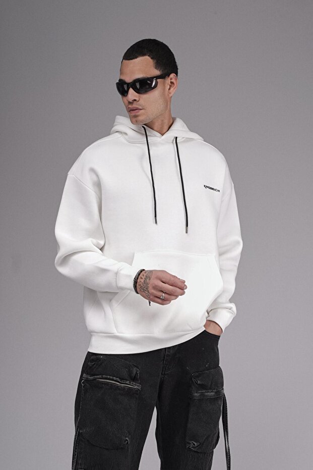 Hooded Printed Oversize Fit Unisex Hoodie Sweatshirt