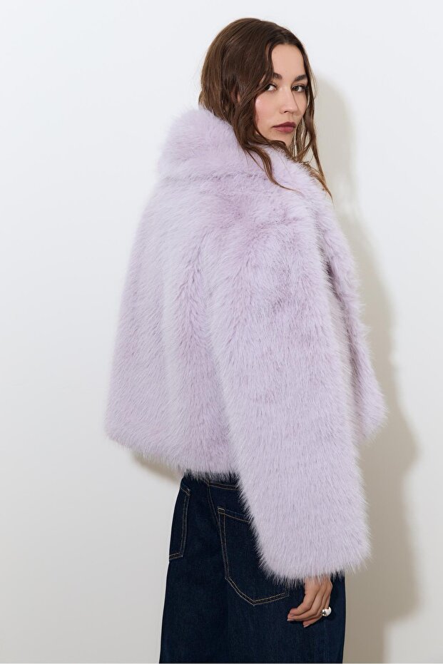 Suni kürk ceket - 4