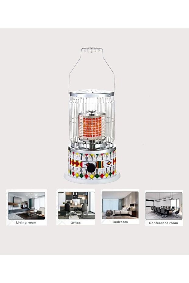 2000W energy-saving ceramic indoor electric heater with a modern and elegant design in white - 3