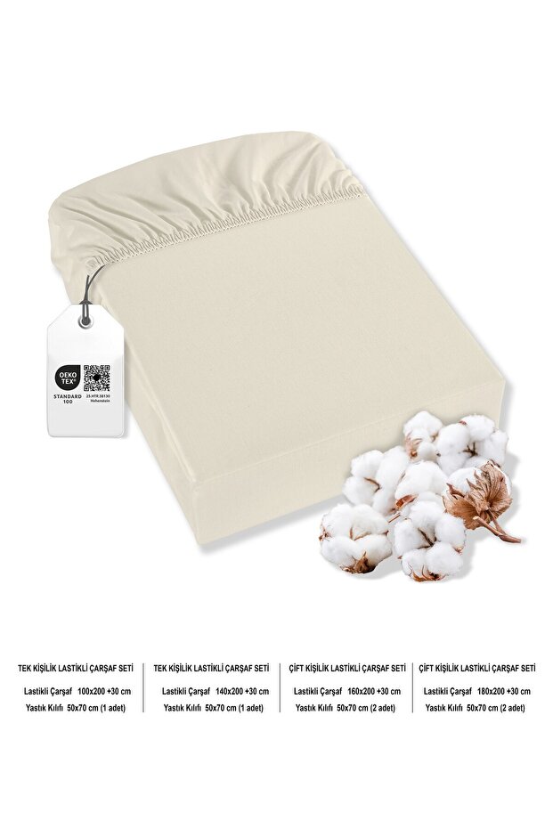 Set de cearșafuri elastice Siena Ranforce 100% bumbac - 6