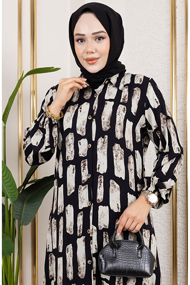 Kareli Viskon Tunika 0176-01 Vizon - 3