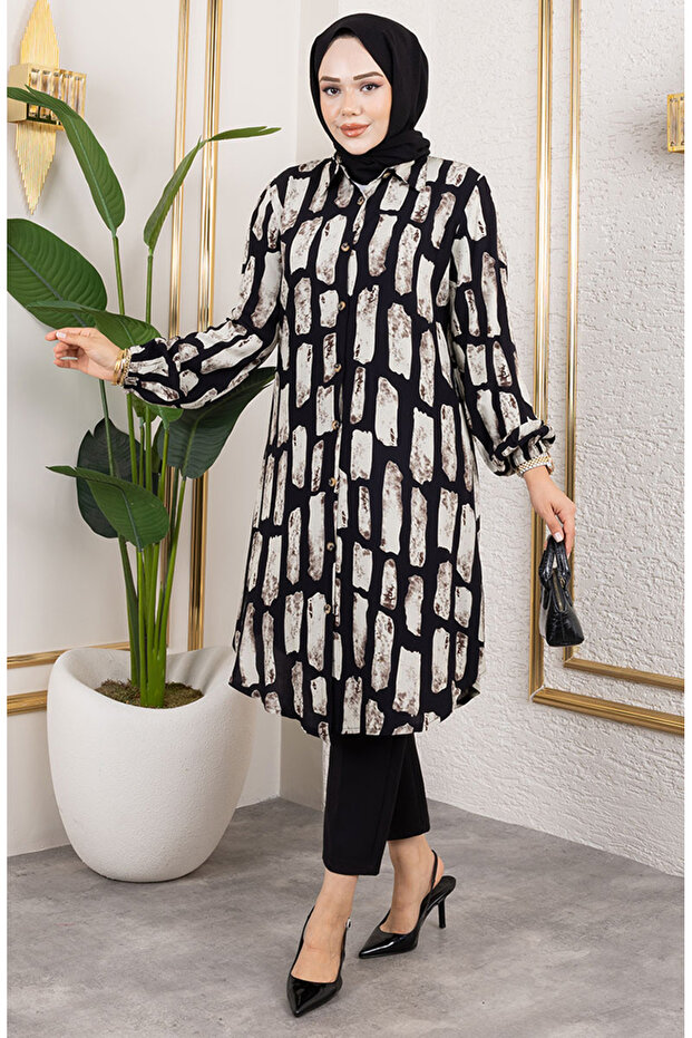 Kareli Viskon Tunika 0176-01 Vizon - 1