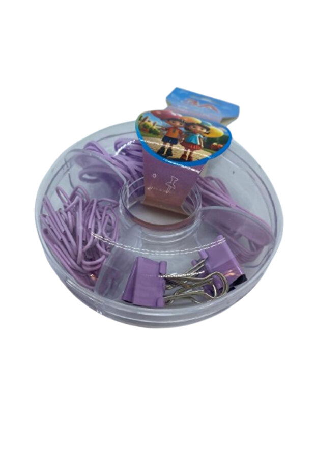 مجموعة مشابك ورق دائرية مرنة - 1