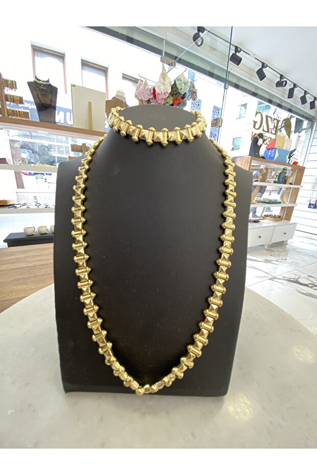 XUPİNG 14K KAPLAMA KOLYE BİLEKLİK SET - 1