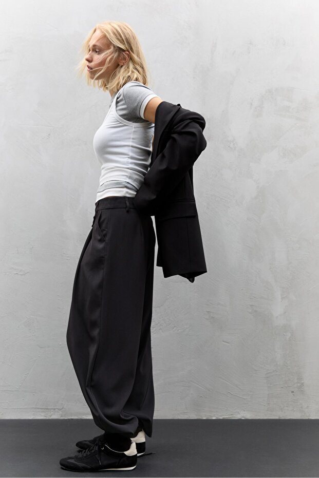 Çapraz belli smart pantolon - 2