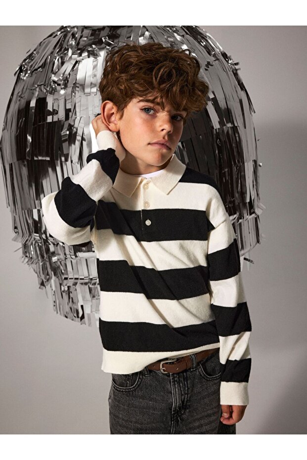 Poloshirt Streifen - 6