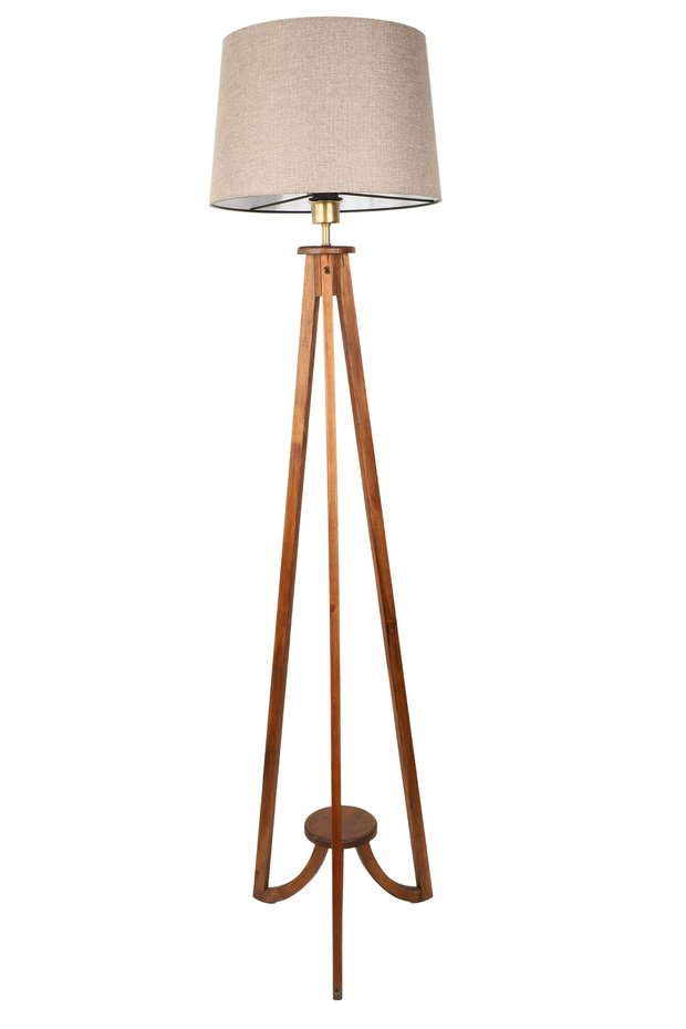 Solen Ahşap Lambader No:02 Hasır Şapka - 2