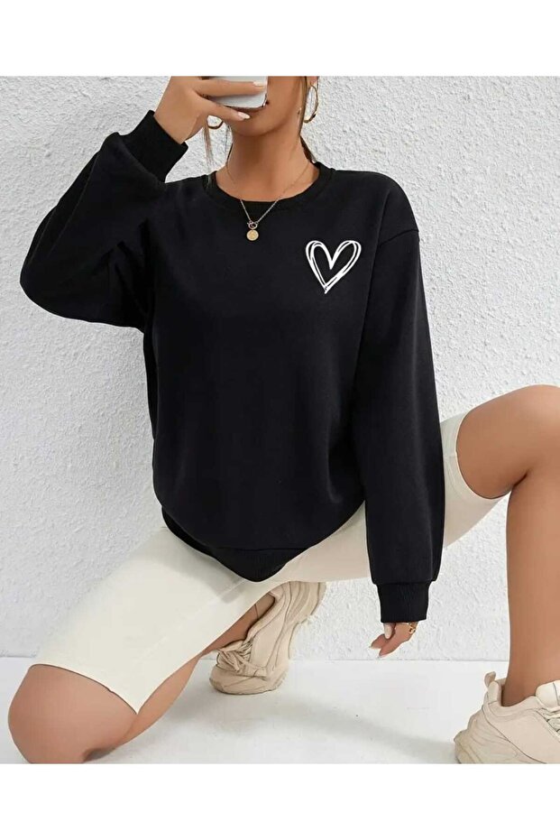 Baskılı Swetshirt. - 1