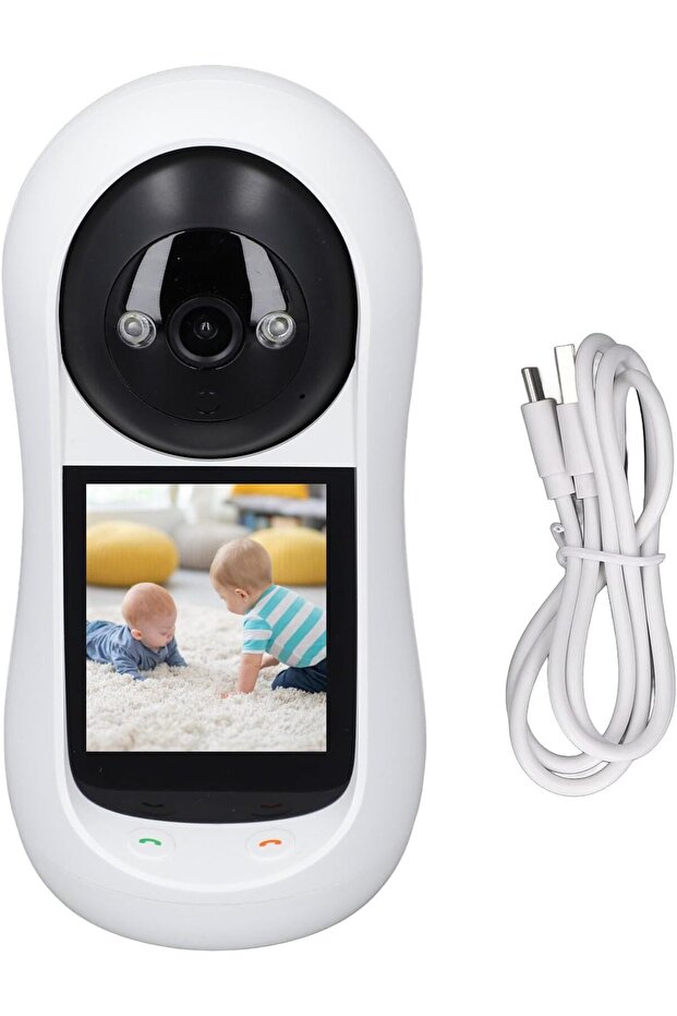 2MP Smart Wi-Fi Baby Monitor 2.8" Screen Video Calling 2-Way Intercom Security Cam - 1