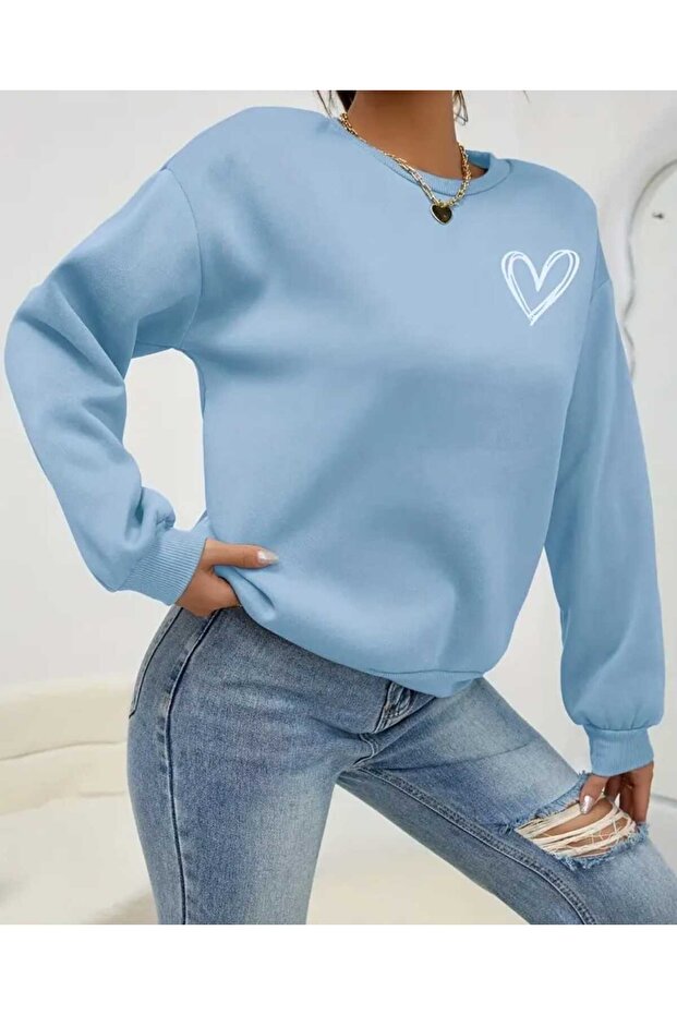 Baskılı Swetshirt. - 1