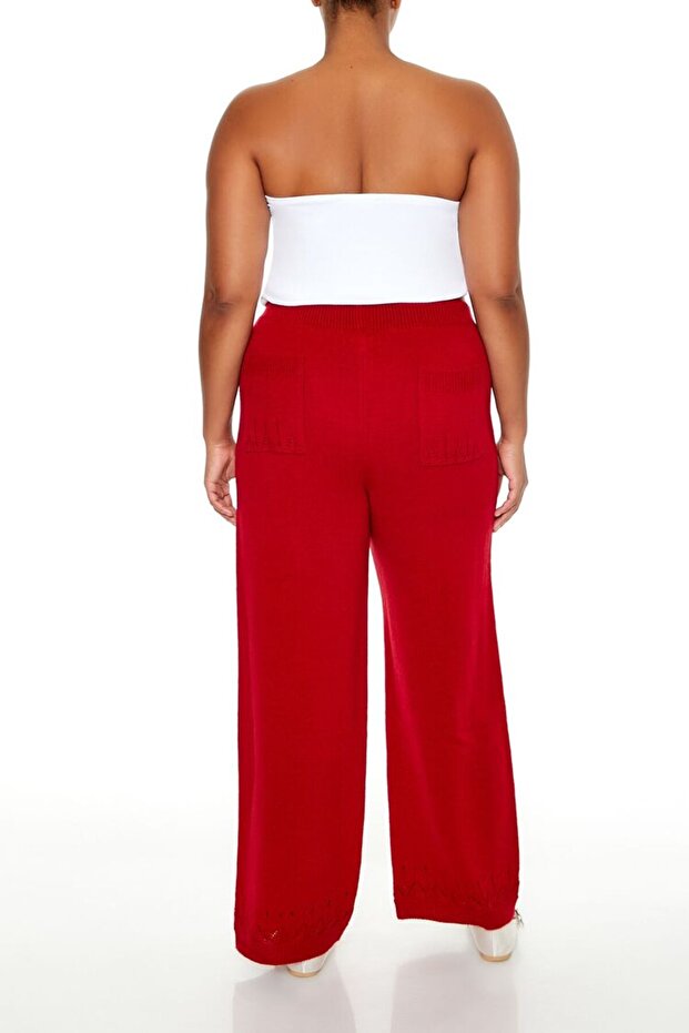 Plus Size Triko Pantolon - 5