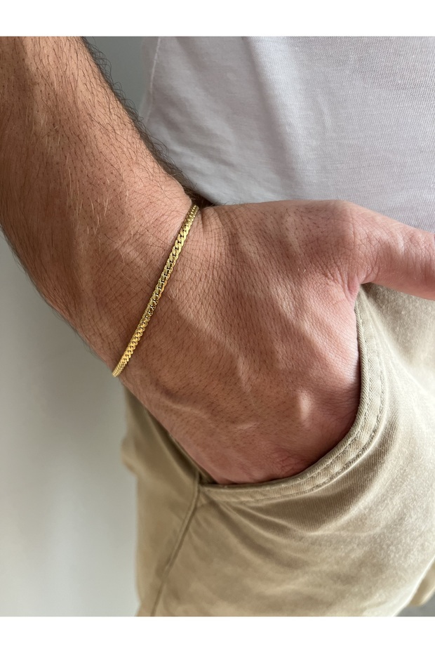 Premium Unisex Chain Bracelet – Gold Tone Stainless Steel