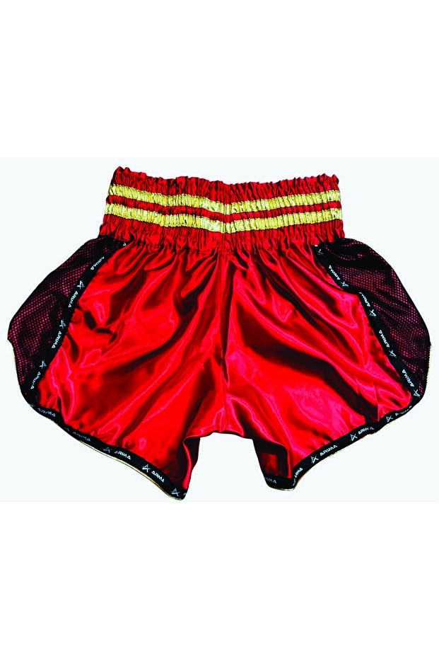 Kick Boks Şort & Kickboks Şortu & Kick Boks Maç Şortu & Kick Boks Kırmızı Şort Pro - 4
