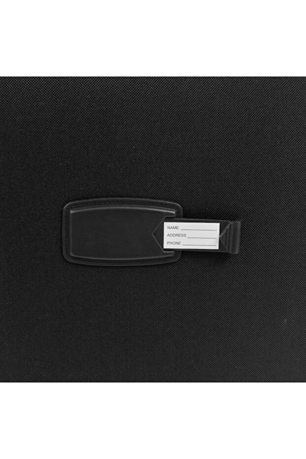 Set de 3 valize, material textil, negru - 2