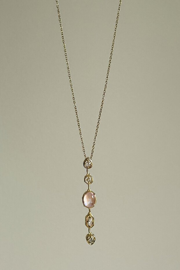 Rose Glow Çelik Kolye - 1