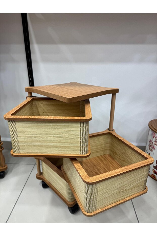 Ahşap 3 Lü Sebzelik - 3