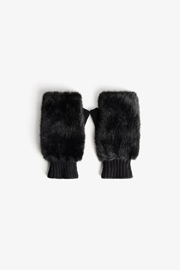 Suni kürk eldiven - 2