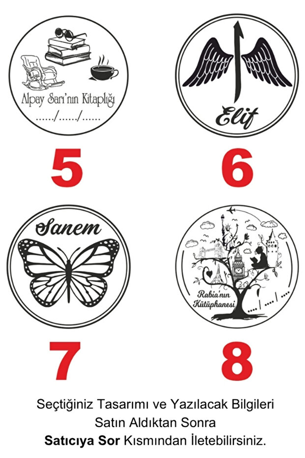 Ahşap Kitap Mühürü (Stampa Hediyeli) - 6