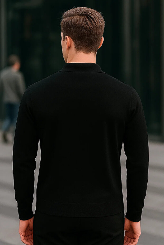 Men's Half Zipper Basic Winter 3-Piece Sweatshirt - 7