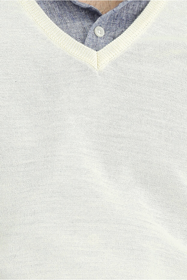 V Yaka Regular Fit Triko Kazak - 6