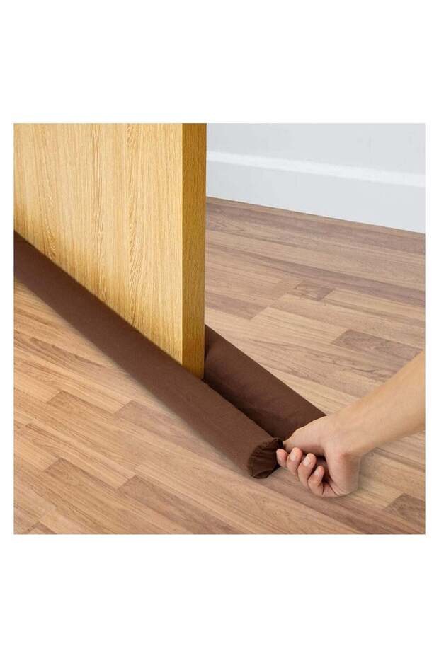 Machine Washable Under Door Stopper Draft (Brown) - 1