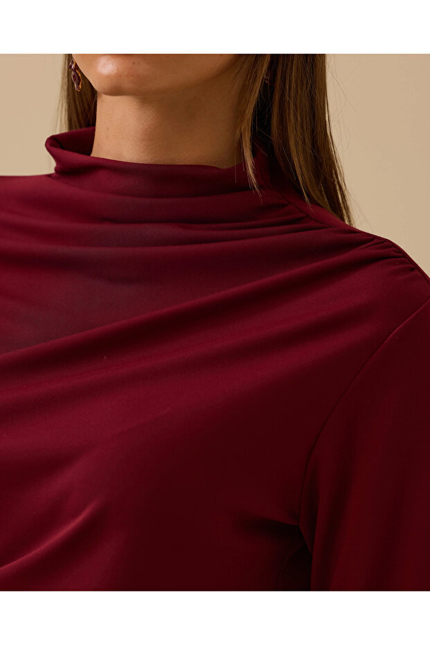 Drapeli Dar Kesim Bluz - 4